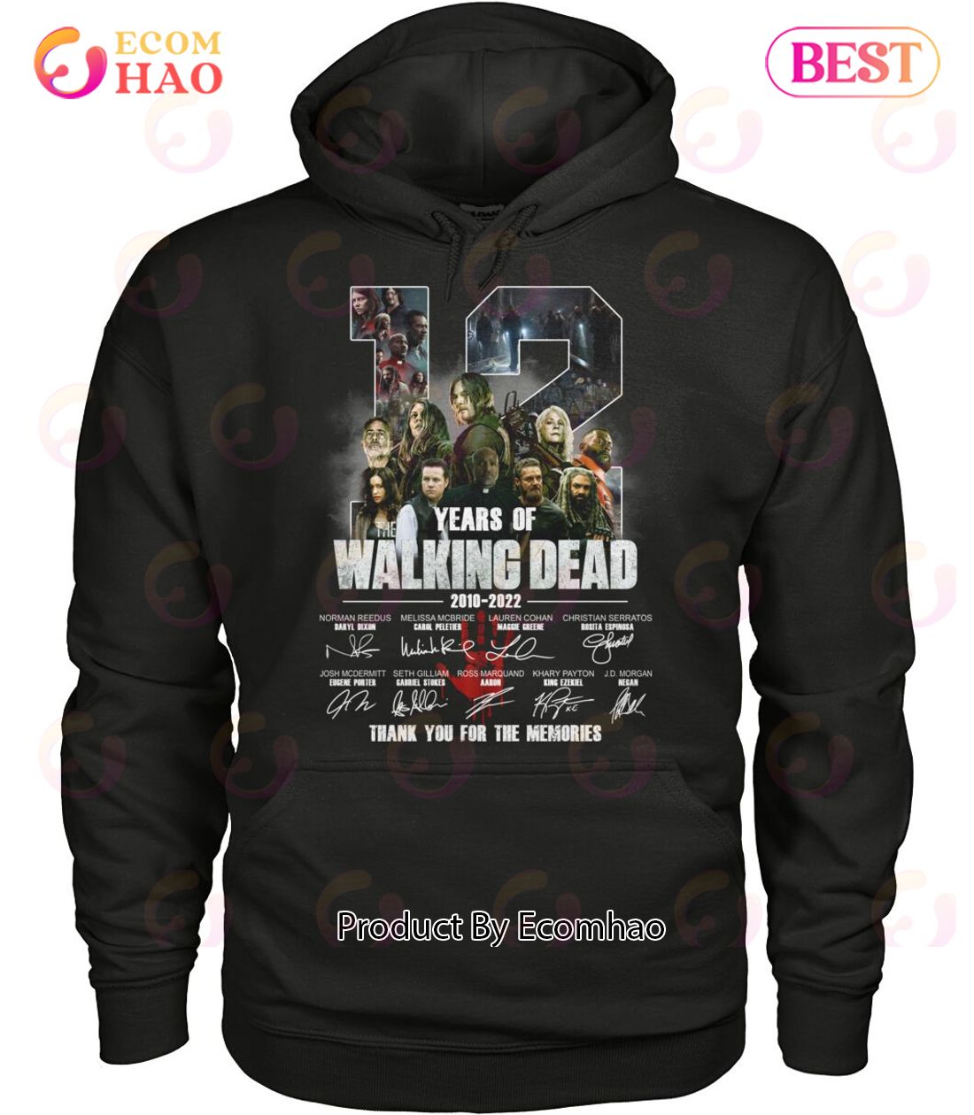 12 Years Of The Walking Dead 2010 – 2022 Thank You For The Memories T-Shirt