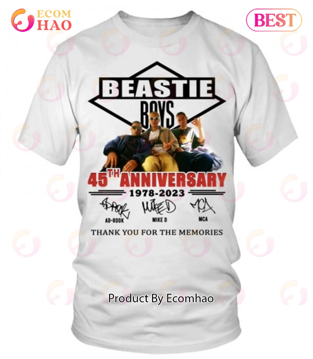 45th Anniversary 1978 – 2023 Beastie Boys Thank You For The Memories T-Shirt