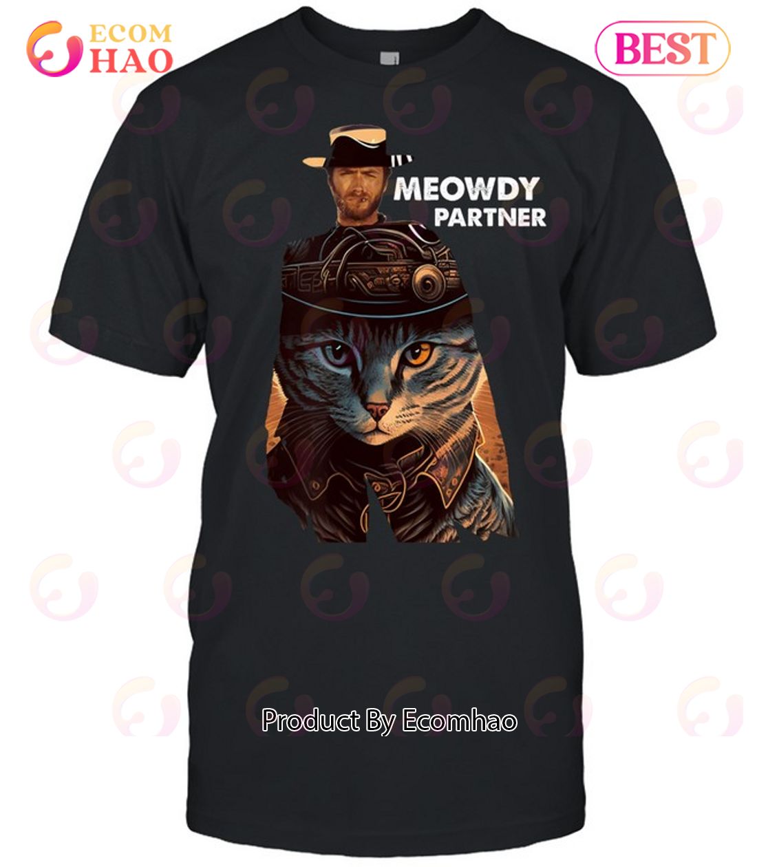 Clint Eastwood Meowdy Partner Unisex T-Shirt