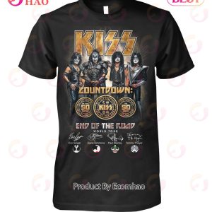 Kiss Countdown The Final 50 Show The Last Tour Ever End Of The Road World Tour T-Shirt