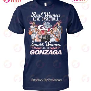 Real Women Love Basketball Smart Women Love The Gonzaga T-Shirt