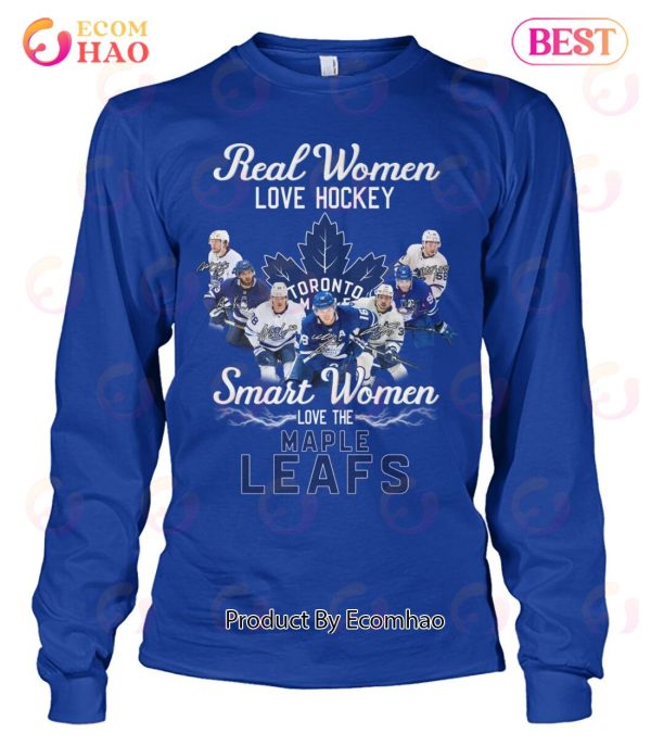 Real women love hockey smart women love the Toronto Maple Leafs shirt -  Kingteeshop