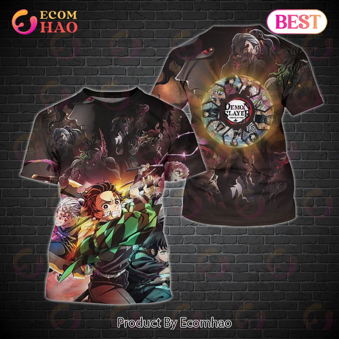 Kimetsu No Yaiba Swordsmith Village Arc 3D T-Shirt