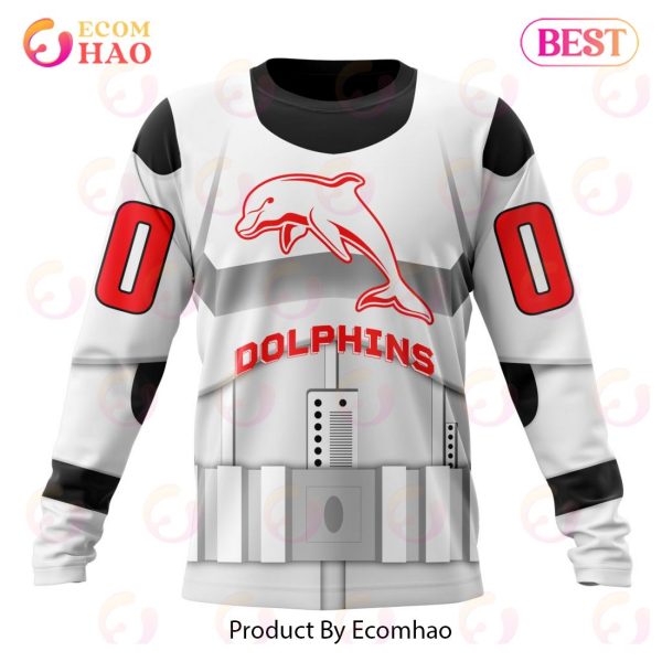 NRL Dolphins Special Star Wars Design 3D Hoodie
