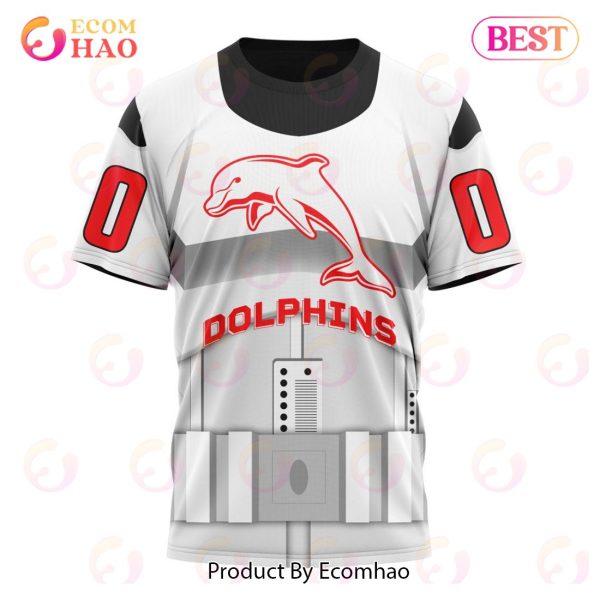 NRL Dolphins Special Star Wars Design 3D Hoodie