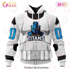 NRL Gold Coast Titans Special Star Wars Design 3D Hoodie