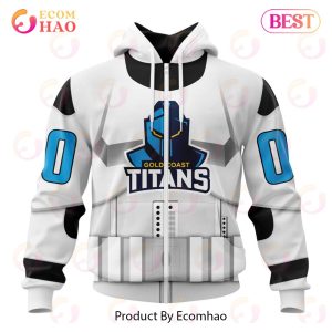 NRL Gold Coast Titans Special Star Wars Design 3D Hoodie