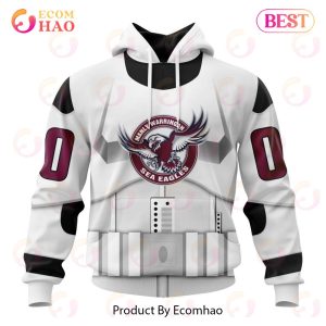 NRL Manly Warringah Sea Eagles Special Star Wars Design 3D Hoodie