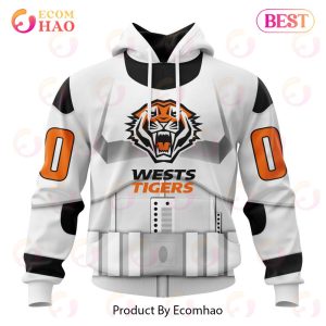 NRL Wests Tigers Special Star Wars Design 3D Hoodie