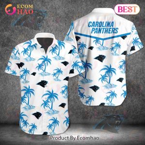 Tropical NFL Carolina Panthers Button Shirt