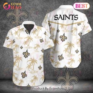 Tropical NFL New Orleans Saints Button Shirt