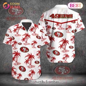 Tropical NFL San Francisco 49ers Button Shirt