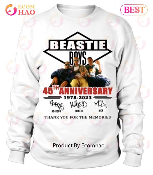 45th Anniversary 1978 – 2023 Beastie Boys Thank You For The Memories T-Shirt
