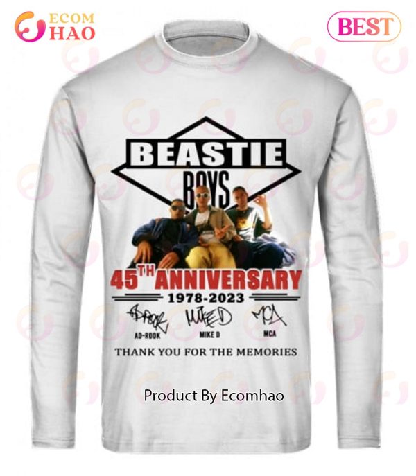 45th Anniversary 1978 – 2023 Beastie Boys Thank You For The Memories T-Shirt