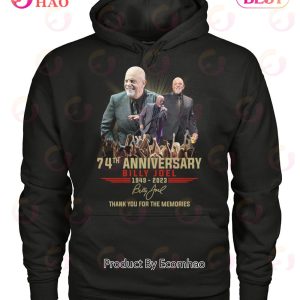 74th Anniversary Billy Joel 1949 – 2023 Thank You For The Memories T-Shirt