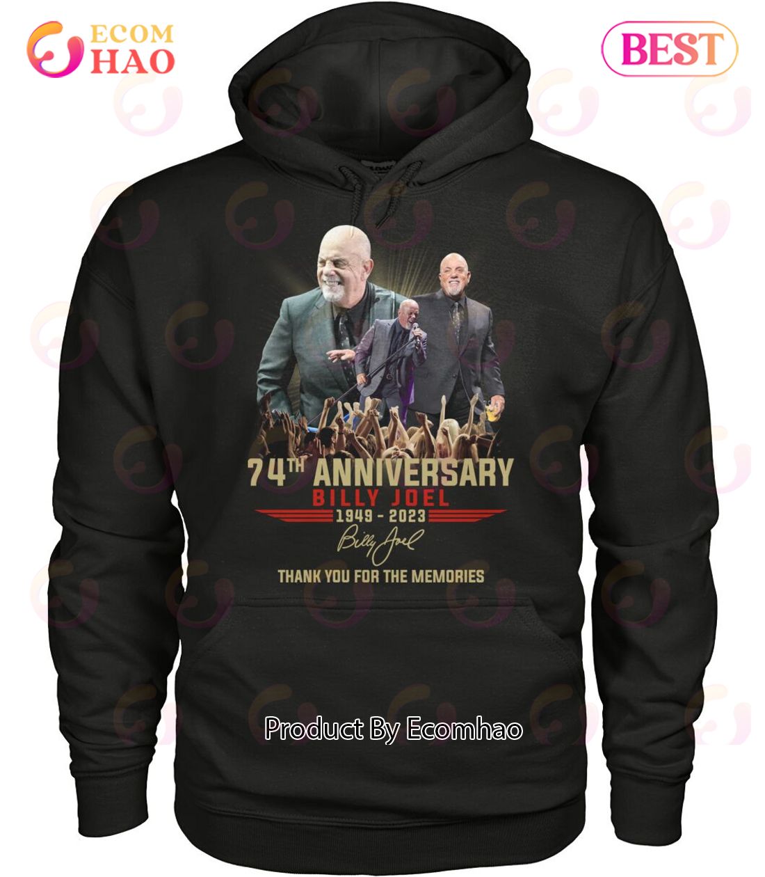 74th Anniversary Billy Joel 1949 – 2023 Thank You For The Memories T-Shirt