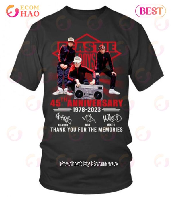 Beastie Boys 45st Anniversary 1978 – 2023 Thank You For The Memories T-Shirt