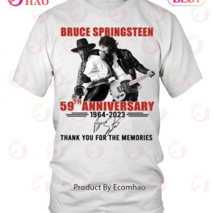 Bruce Springsteen 59th Anniversary 1964 – 2023 Thank You For The Memories T-Shirt