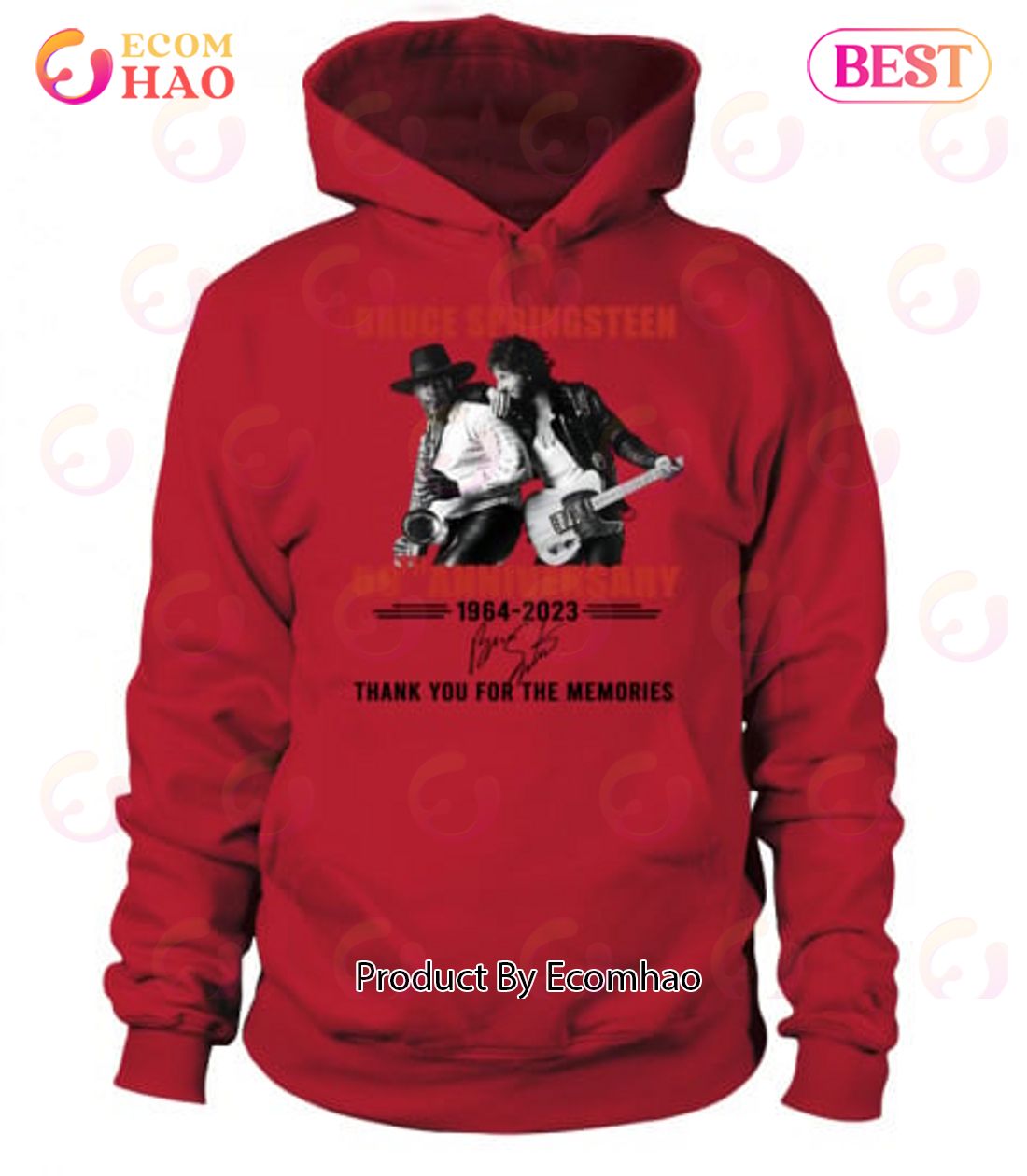 Bruce Springsteen 59th Anniversary 1964 – 2023 Thank You For The Memories T-Shirt