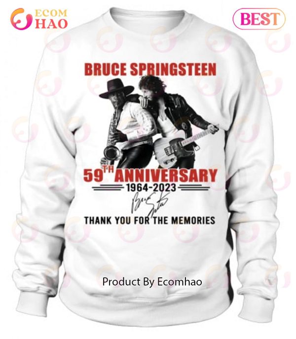 Bruce Springsteen 59th Anniversary 1964 – 2023 Thank You For The Memories T-Shirt