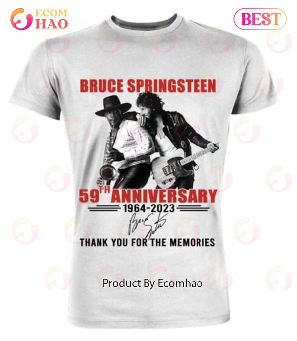Bruce Springsteen 59th Anniversary 1964 – 2023 Thank You For The Memories T-Shirt