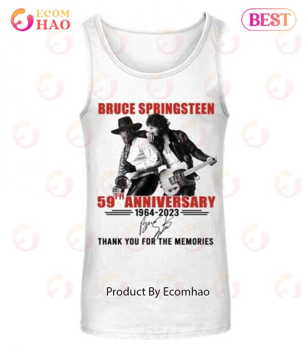 Bruce Springsteen 59th Anniversary 1964 – 2023 Thank You For The Memories T-Shirt