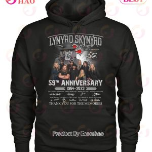 Lynyrd Skynyrd Gary Rossington 59th Anniversary 1964 – 2023 Thank You For The Memories T-Shirt