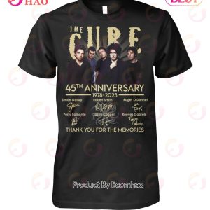The Cure 45th Anniversary 1978 – 2023 Thank You For The Memories T-Shirt