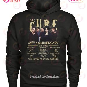 The Cure 45th Anniversary 1978 – 2023 Thank You For The Memories T-Shirt