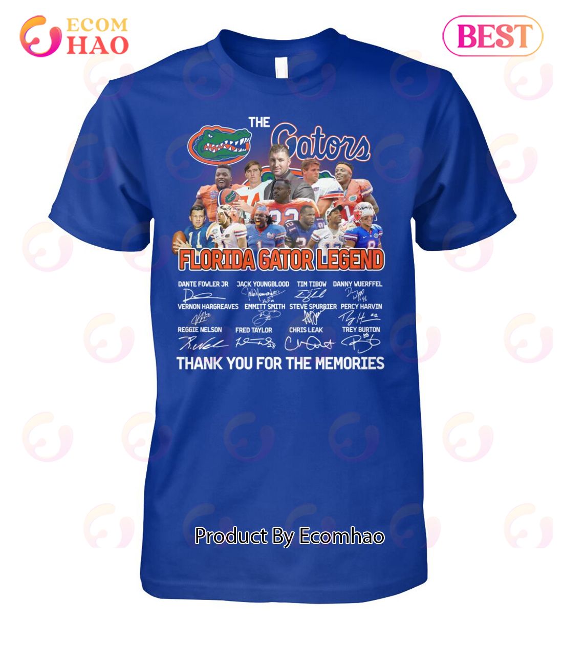 The Gators Florida Gator Legend Thank You For The Memories T-Shirt