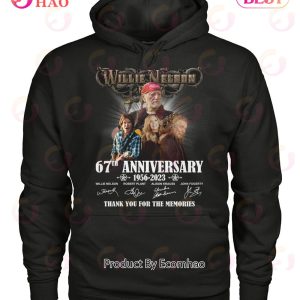 Willie Nelson 67th Anniversary 1956 – 2023 Thank You For The Memories T-Shirt