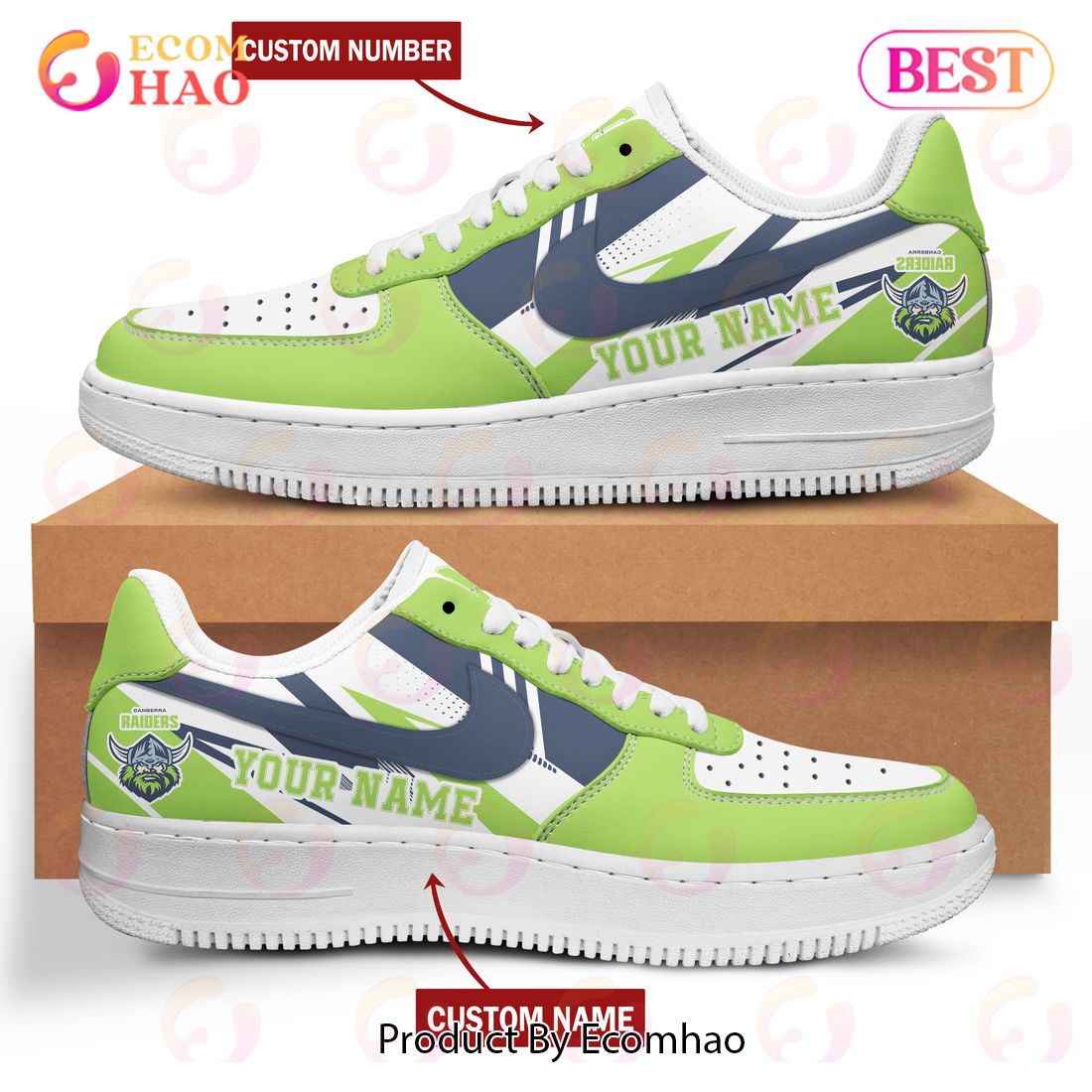 NRL Canberra Raiders Air Force 1 Custom Name