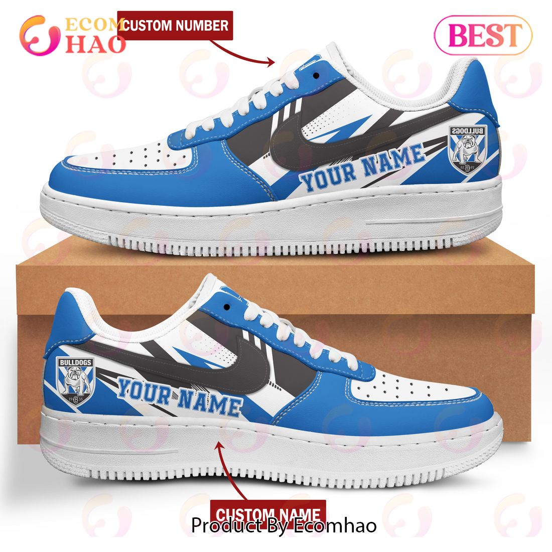 NRL Canterbury Bulldogs Air Force 1 Custom Name