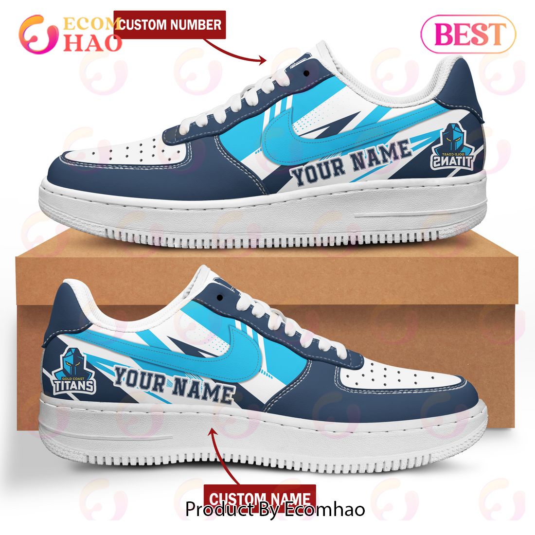 NRL Gold Coast Titans Air Force 1 Custom Name