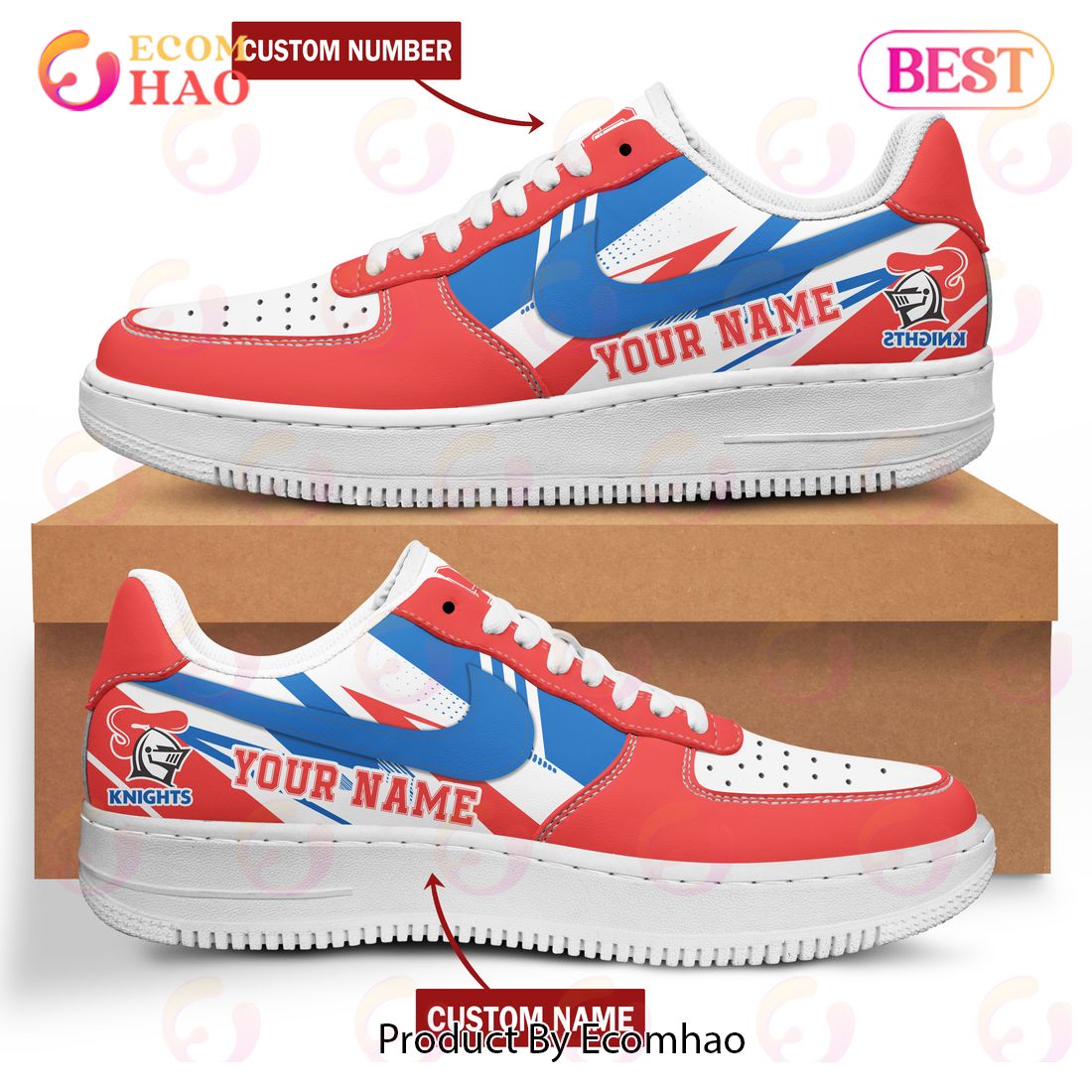 NRL Newcastle Knights Air Force 1 Custom Name