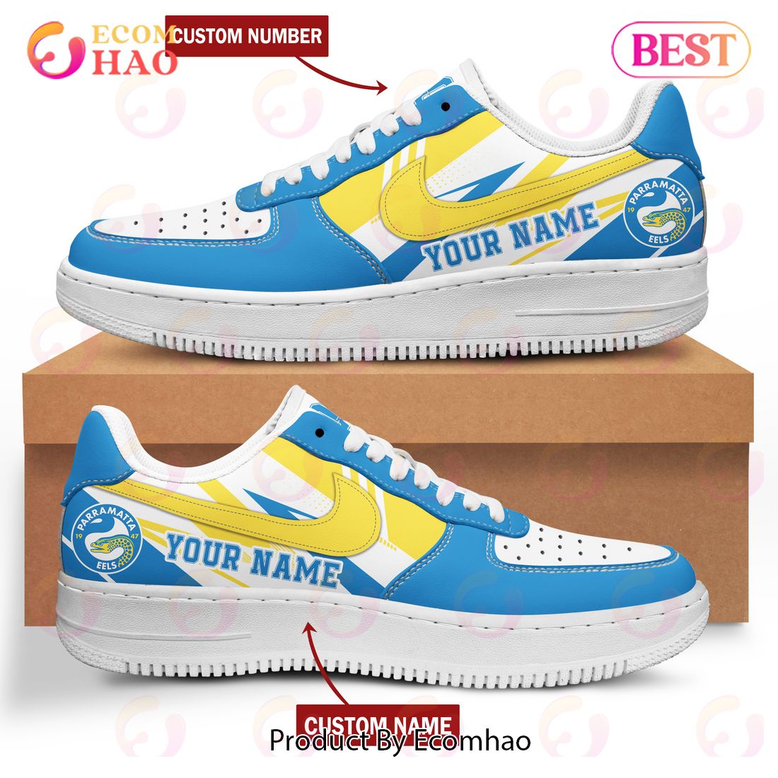 NRL Parramatta Eels Air Force 1 Custom Name