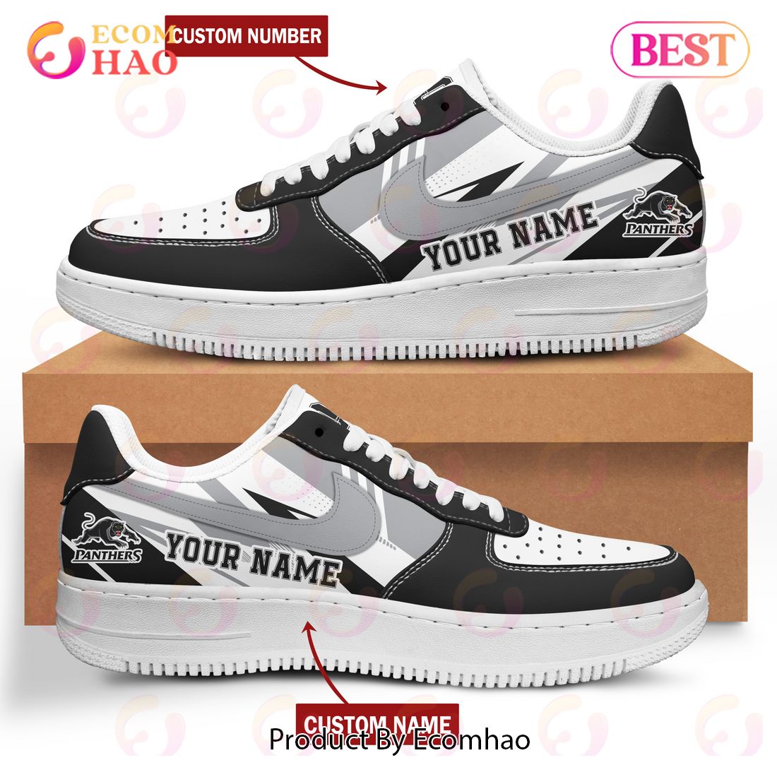 NRL Penrith Panthers Air Force 1 Custom Name - Ecomhao Store