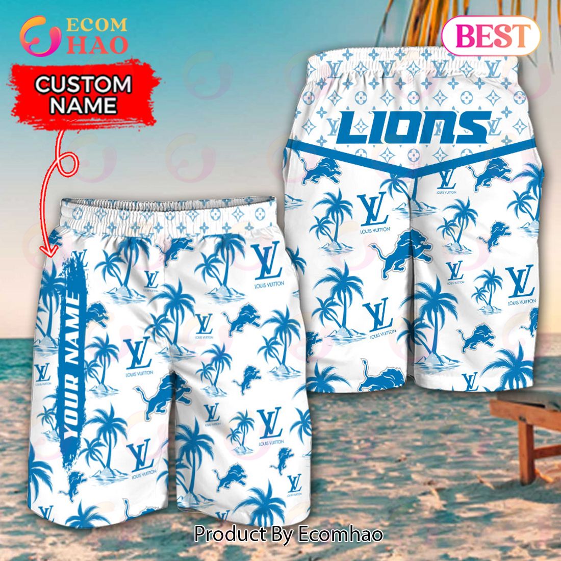 NFL Detroit Lions Fans Louis Vuitton Hawaiian Shirt For Men And