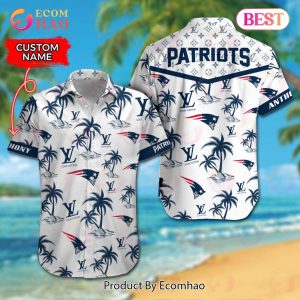 NFL New England Patriots Louis Vuitton Logo Pattern Hawaiian Shirt & Shorts