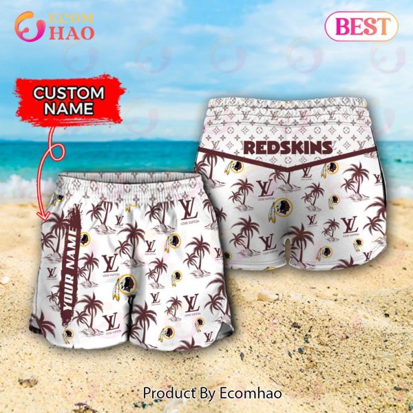NFL Washington Redskins Louis Vuitton Logo Pattern Hawaiian Shirt & Shorts