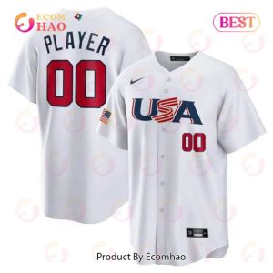 Custom Name & Number USA Baseball 2023 World Baseball Classic All Stitched