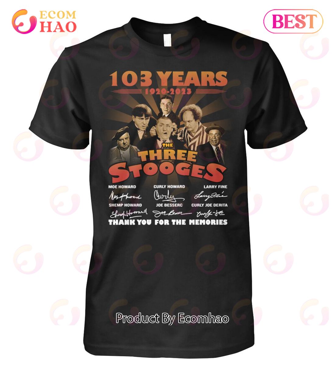 103 Years 1920 – 2023 The Three Stooges Thank You For The Memories T-Shirt