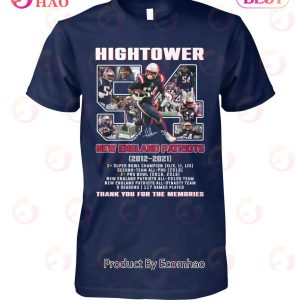 Hightower New England Patriots 2012 – 2021 Thank You For The Memories T-Shirt