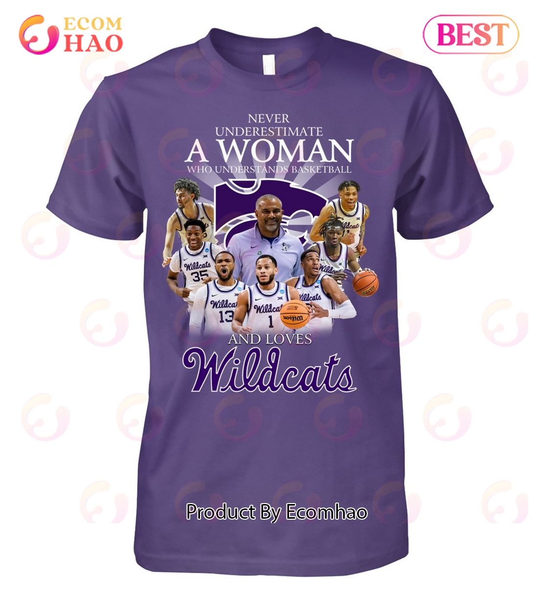 Never Underestimate A Woman Who Understands Basketball And Loves Wildcats T-Shirt