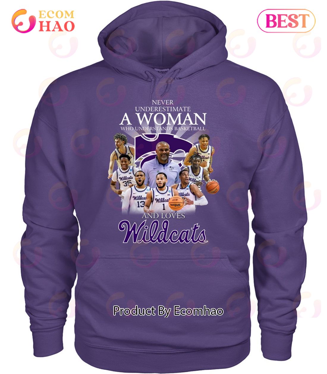 Never Underestimate A Woman Who Understands Basketball And Loves Wildcats T-Shirt