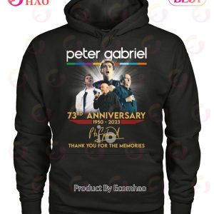 Peter Gabriel 73rd Anniversary 1950 – 2023 Thank You For The Memories T-Shirt