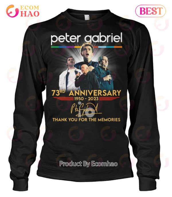 Peter Gabriel 73rd Anniversary 1950 – 2023 Thank You For The Memories T-Shirt