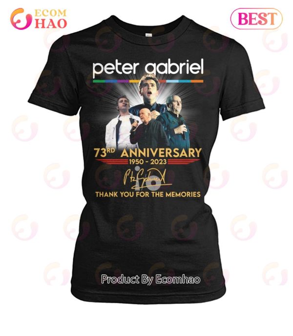 Peter Gabriel 73rd Anniversary 1950 – 2023 Thank You For The Memories T-Shirt