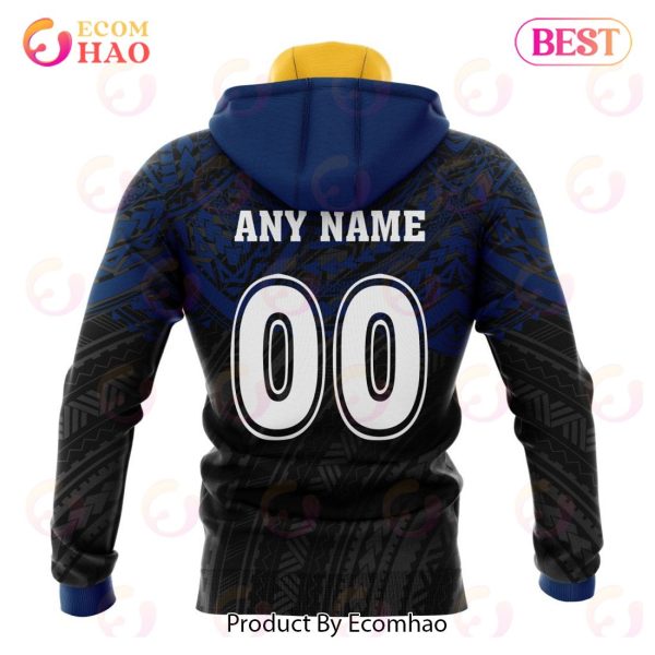 Super Rugby ACT Brumbies Special Polynesian Design 3D Hoodie