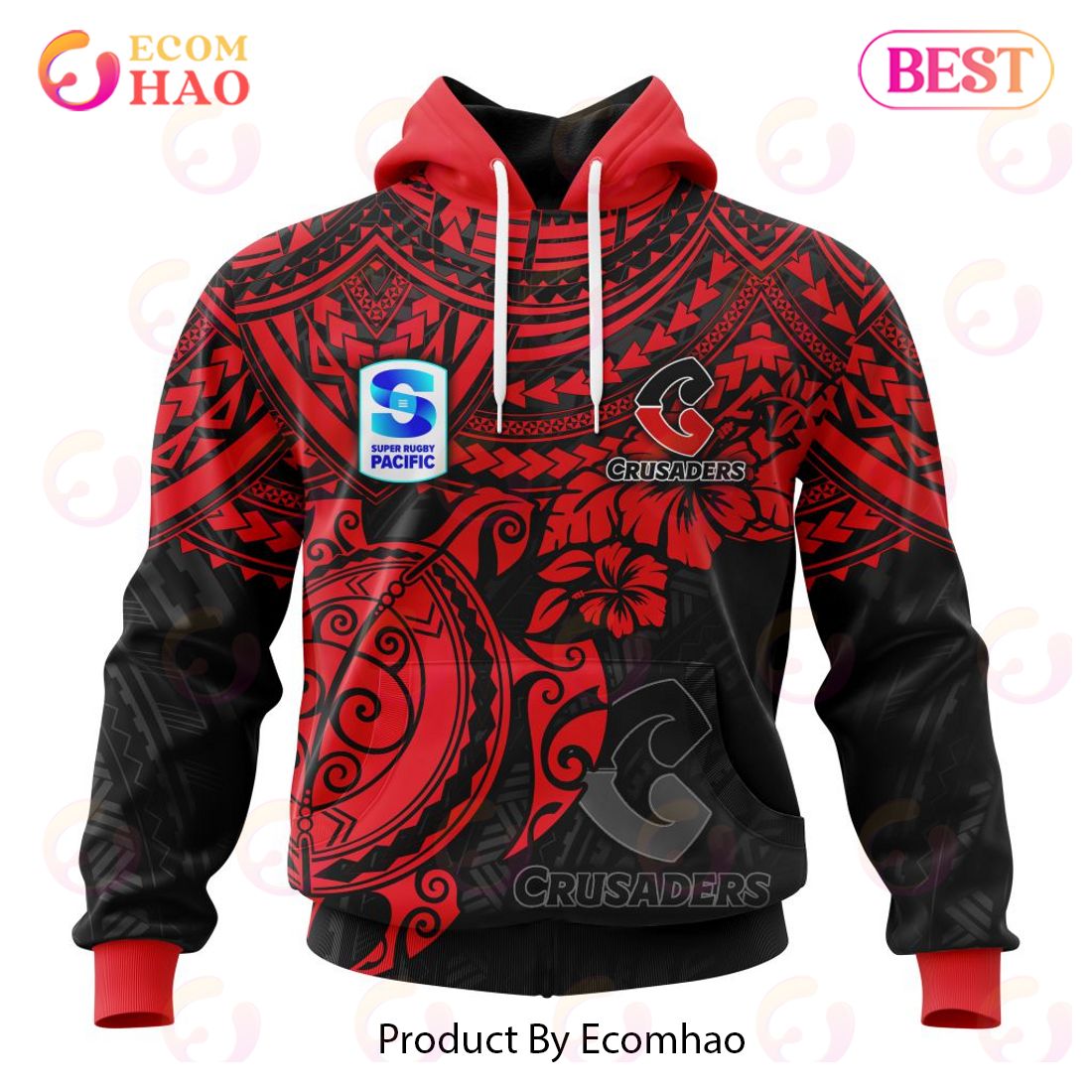 Super Rugby Gallagher Chiefs Special Polynesian Design 3D Hoodie